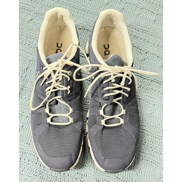 On Running Cloud Shoes Mens Size 11 Blue White Road Running Sneakers Athletic - Picture 2 of 14